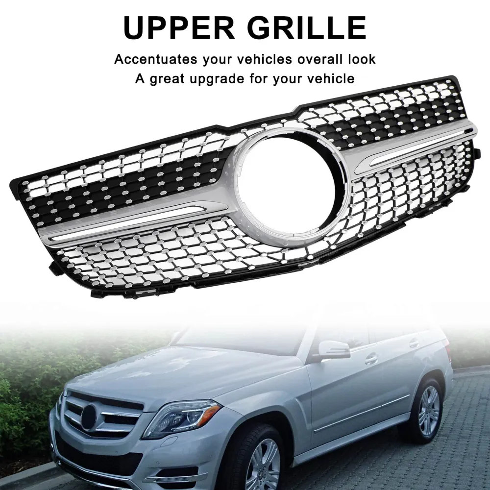 2013-2015 Mercedes Benz x204 GLK Classe Front Front Frilhe Grill Diamond