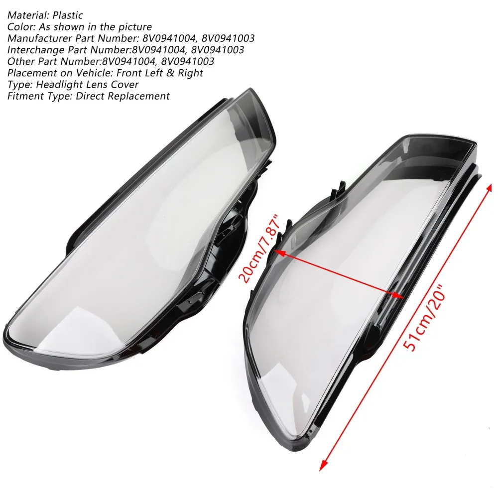 2013-2016 Audi A3 Follato Tampo Lens Clear Generic