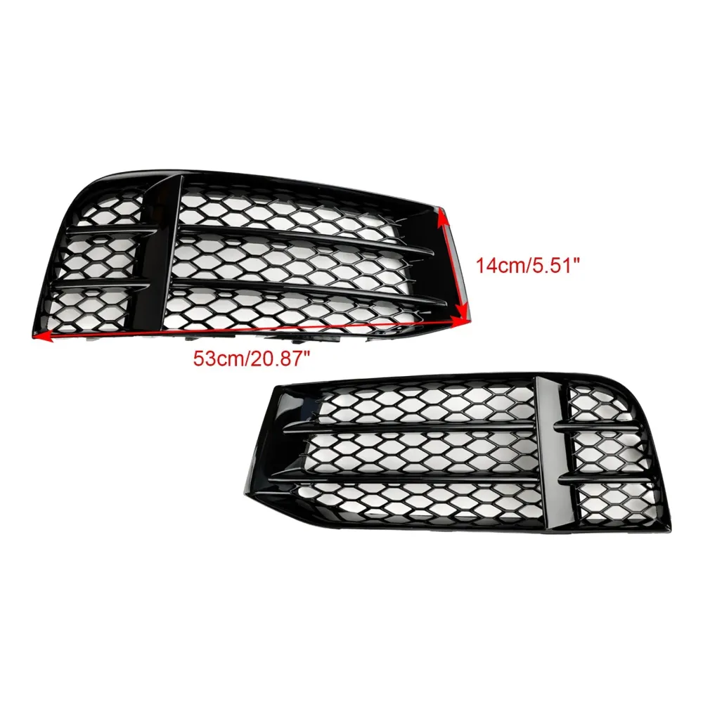 2013-2016 Audi RS5C Cabriolet Qu. Grade de capa de luz de nevoeiro inferior do para -choque dianteiro