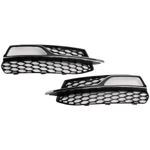 2013-2016 Audi A3 S3 S-line Frente inferior para pára-choques de neblina de nevoeiro Grill 8V3807682G 8V3807681G