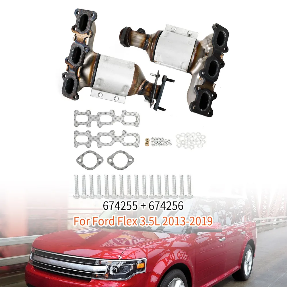 2013-2016 Lincoln MKS 3.7L 2PCS Conversor catalítico frontal 674255 674256