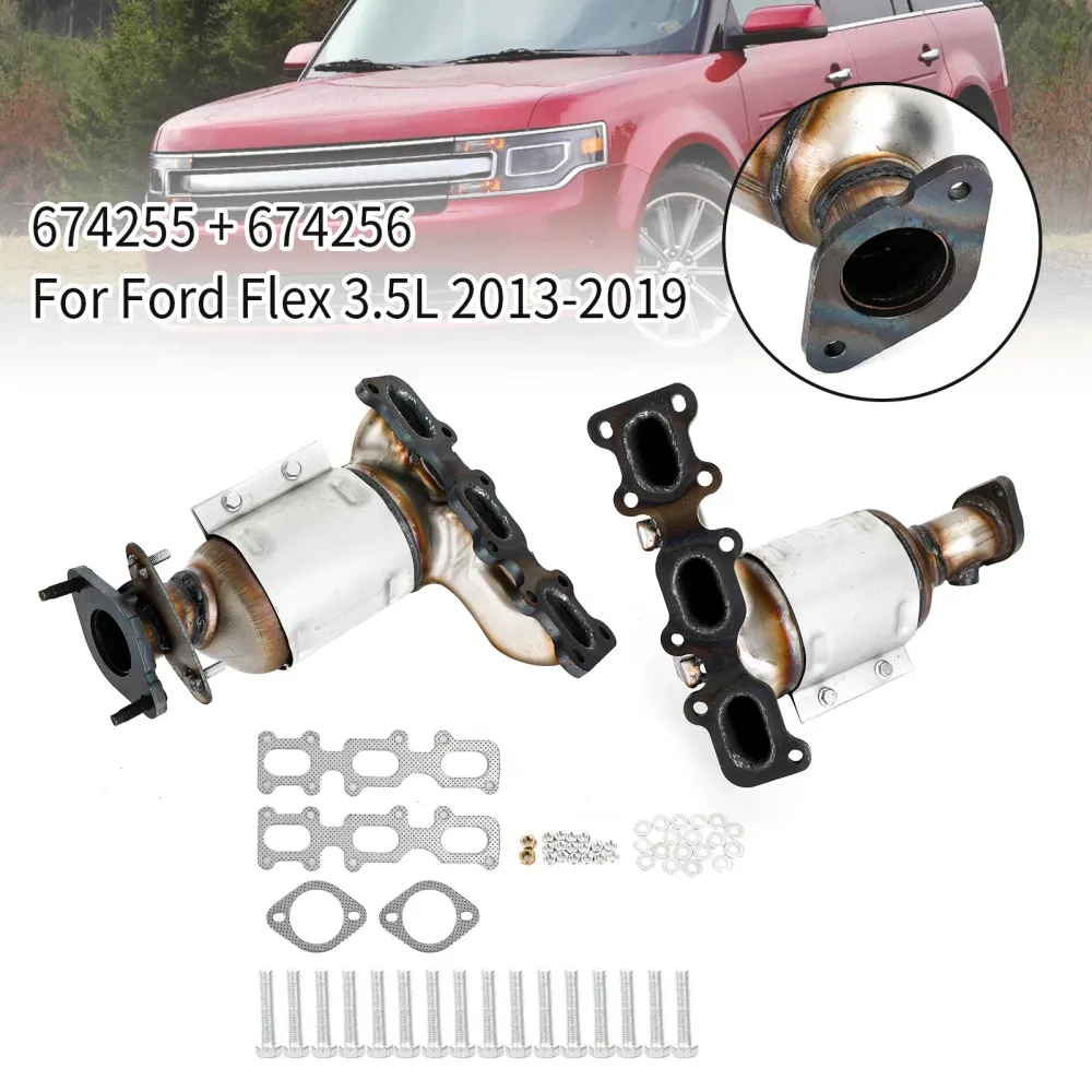2013-2016 Lincoln MKS 3.7L 2PCS Conversor catalítico frontal 674255 674256