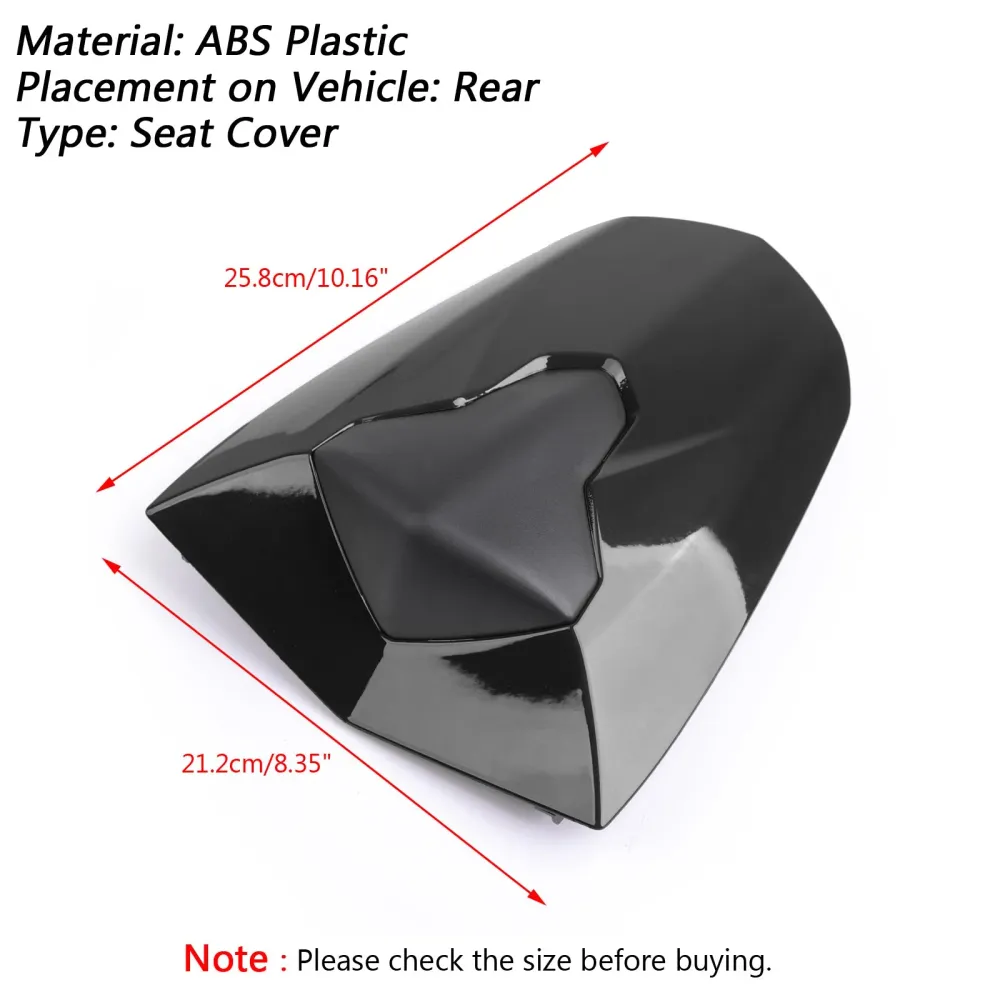 2013-2018 Daytona 675 e 675R ABS Tampa do assento do passageiro traseiro Capuz