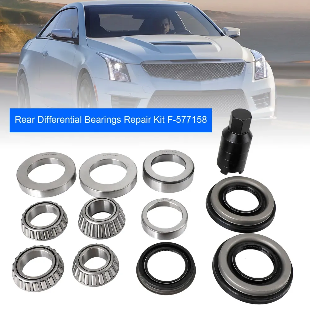 2013-2019 Cadillac ATS V4 V6 Rolamentos diferenciais traseiros Kit de reparo F-577158 LM50134R 22993016 92230584 F-574658