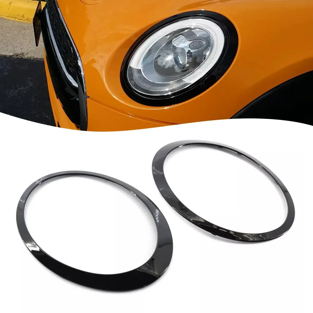 2014 Mini Cooper F55: Mini 5dr hatchback Cooper S, Cooper SD 2pcs Gloss Black Bezel TRIM ANEL