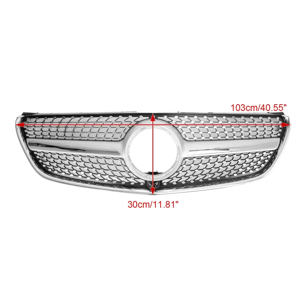 2014-03.2019 Mercedes Benz Classe V W447 Grade superior frontal em diamante