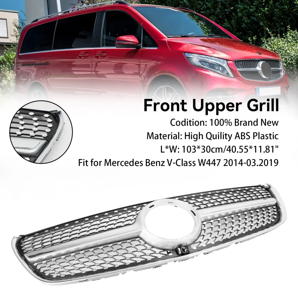 2014-03.2019 Mercedes Benz Classe V W447 Grade superior frontal em diamante