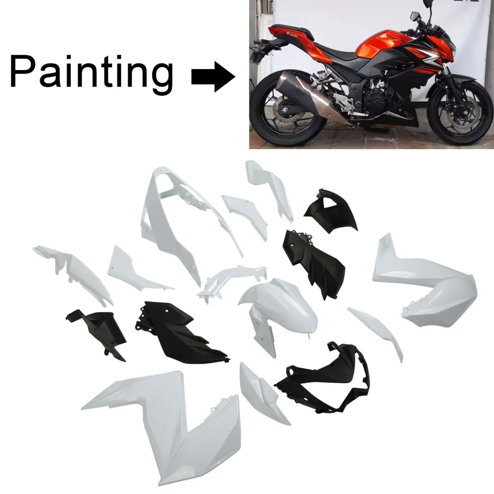 2015-2016 Kawasaki Z250 Z300 Kit de carenagem de injeção de AMOTOTT KIT BODYWORK ABS #104