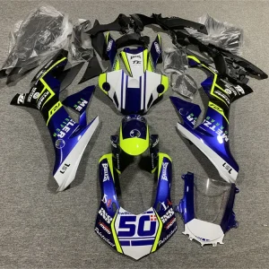 2015-2019 Yamaha YZF 1000 R1 Kit de carenagem de injeção de injeção Plástico ABS #132