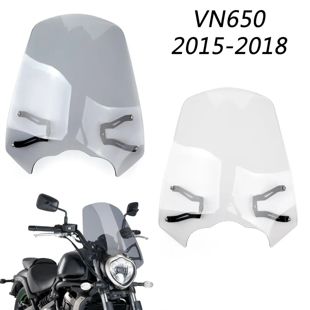2015-2023 Kawasaki Vulcan S EN 650 Windshield Screen com suporte