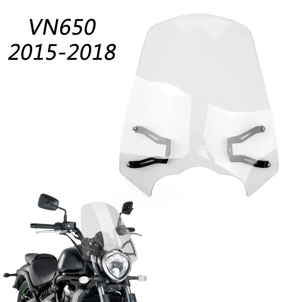 2015-2023 Kawasaki Vulcan S EN 650 Windshield Screen com suporte