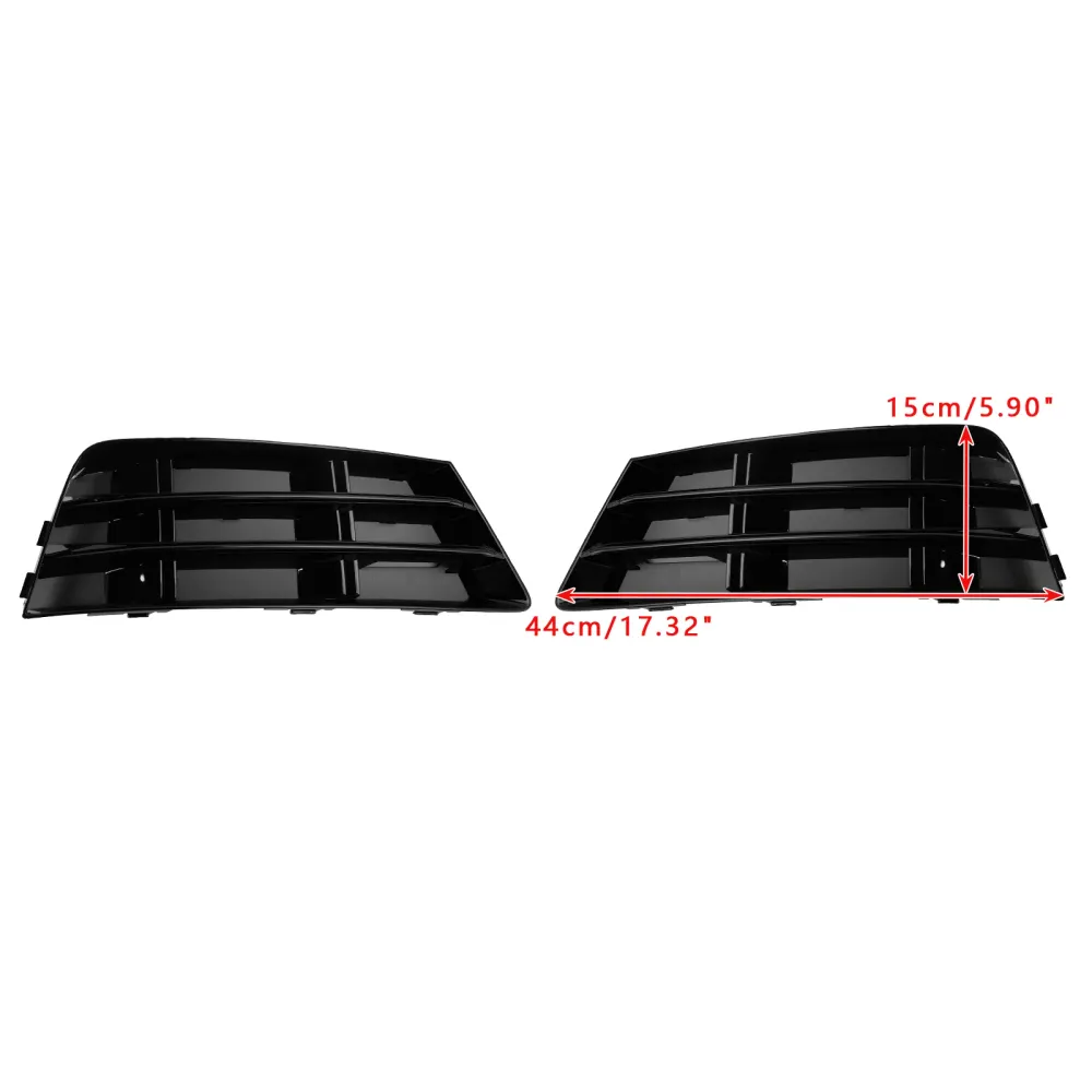 2016-2018 Audi A4 B9 2PCS Front Fog Light Grill inferior grade do para-choque