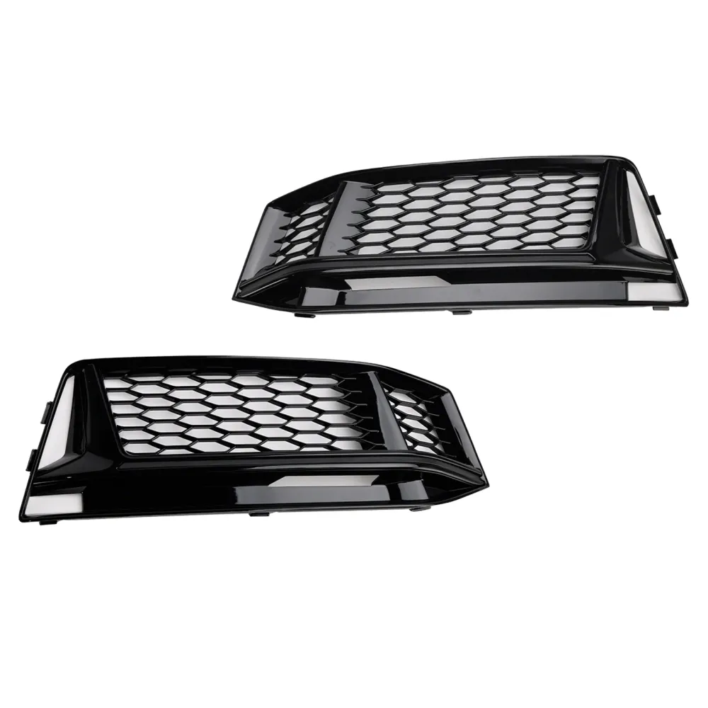 2016-2018 Audi A4 B9 S-line S4 2PCS Fog Cover Grille Grill