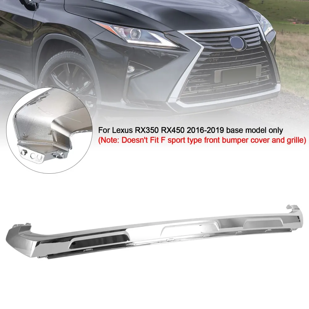 2016-2019 LEXUS RX350 RX450 TAMPA FRONTANTE CABELA MOLFING BASE BASE CROMO