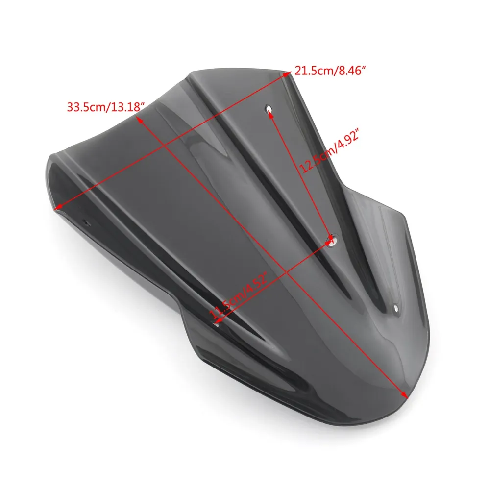 2017-2018 Kawasaki Z650 ABS Windshield Screen Windscreen com suporte