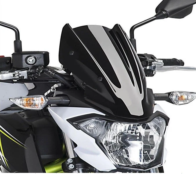 2017-2018 Kawasaki Z650 ABS Windshield Screen Windscreen com suporte