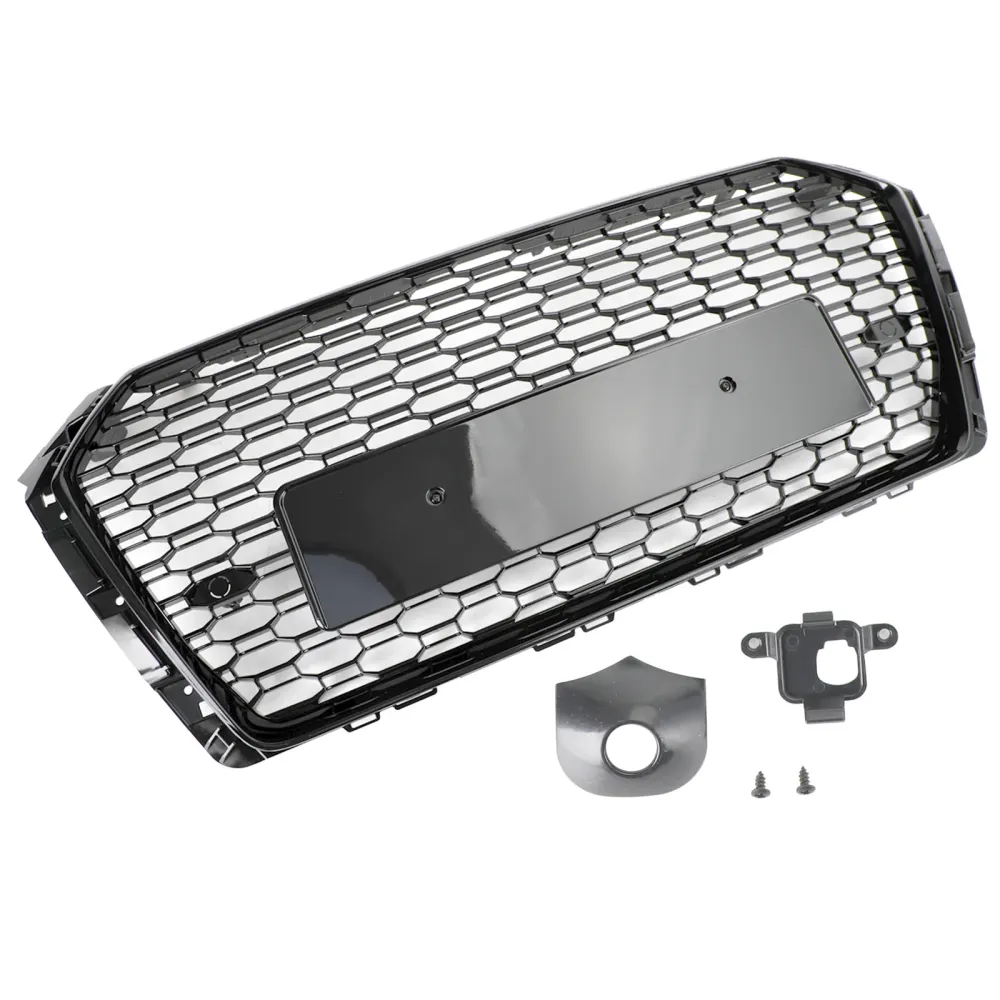 2017-2019 AUDI A4/S4 B9 RS4 MONOMB MASH MASH HEX GRILLE BLACK BLACK