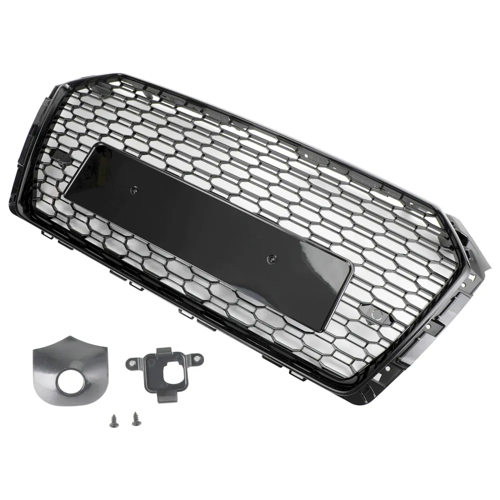 2017-2019 AUDI A4/S4 B9 RS4 MONOMB MASH MASH HEX GRILLE BLACK BLACK