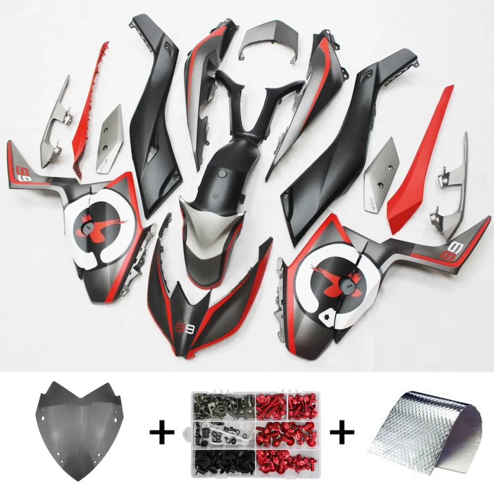 2017-2021 Yamaha XMAX300 AMOTOPART KIT DE FAIRAÇÃO DE INJEÇÃO DO KIT #114