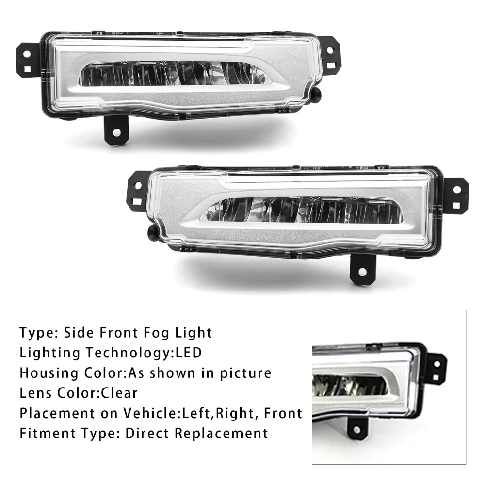 2018-2022 BMW X5 G05 Par de pára-choques dianteiro LED Luzes de nevoeiro 63177406365