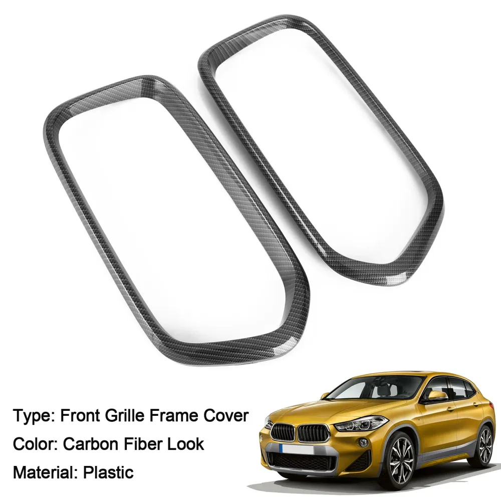 2018-2023 BMW X2 Série F39 Tampa da moldura da churrasqueira dianteira TAPA DE COMPRIMENTAÇÃO DO