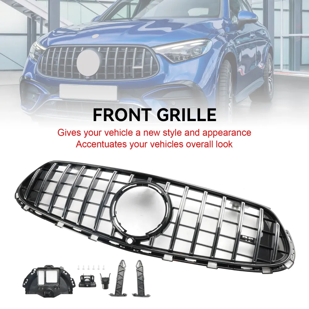 2022-2024 Mercedes GLC X254 C254 com grade superior da linha dianteira AMG Line Grill