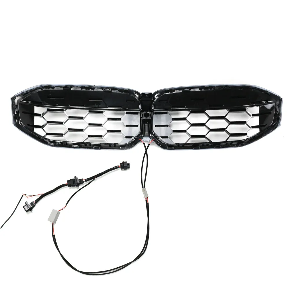 2023-2024 BMW 3 Série G20 G28 Diamond Black Silver Front Front Grille Mesh