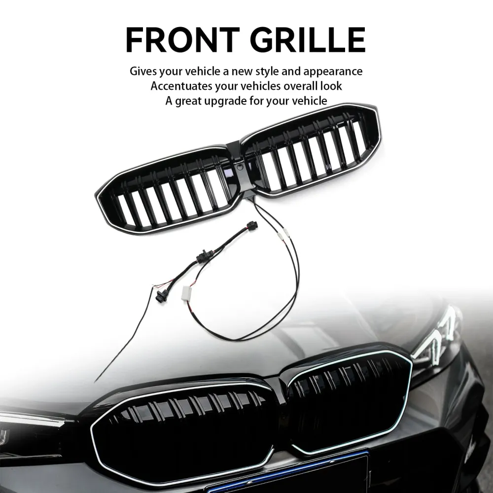 2023-2024 BMW 3 Série G20 G28 Grilhão de rim preto Black