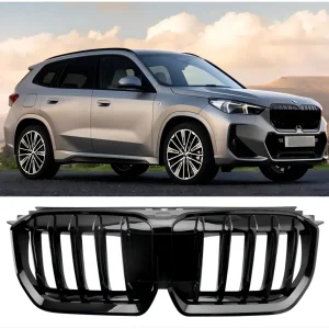 2023-2024 BMW X1 U11 U12 Grila de rim do pára-choque dianteiro preto preto