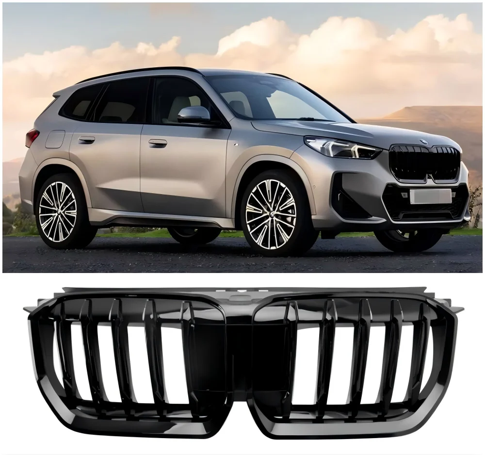 2023-2024 BMW X1 U11 U12 Grila de rim do pára-choque dianteiro preto preto