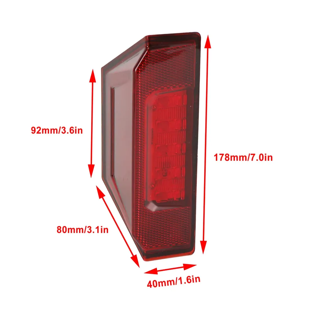 2412774 UTV Tail Light Polaris Ranger Crew 570 XP 900 Geral 2013-2020 Genérico