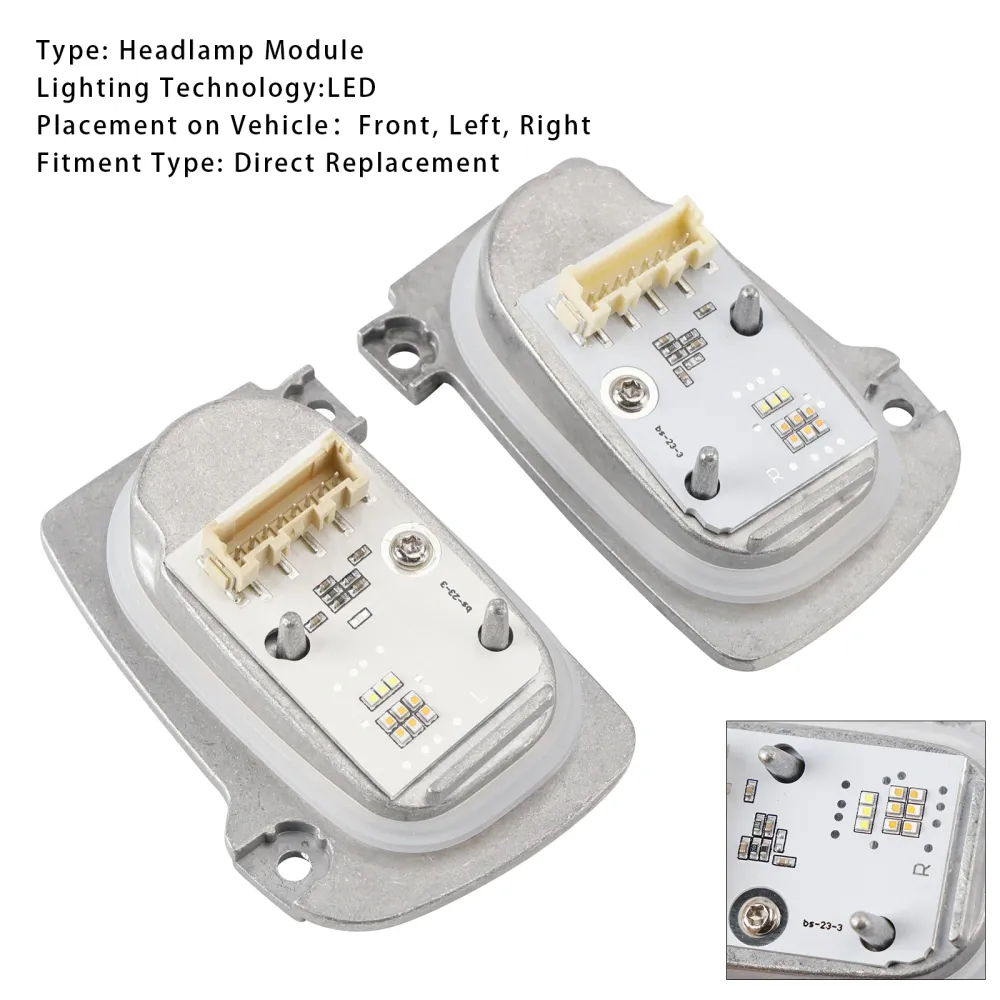 2PCS LED FARCLULT DRL LIGHTORCE Unidade de controle 8V0998473A 8V0998474A para Audi