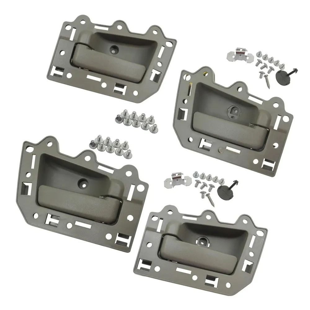 4pcs Front Rear LH&RH Inside Inner Door Handle Gray Jeep Grand Cherokee 2005-2011