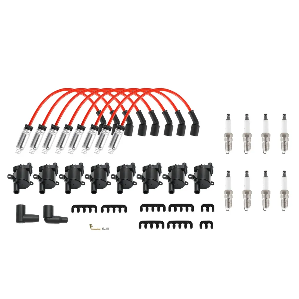 8Pack IGNIÇÃO Bobina+vela de ignição+fios Definir UF262 para Chevy Silverado 1500 2500 GMC