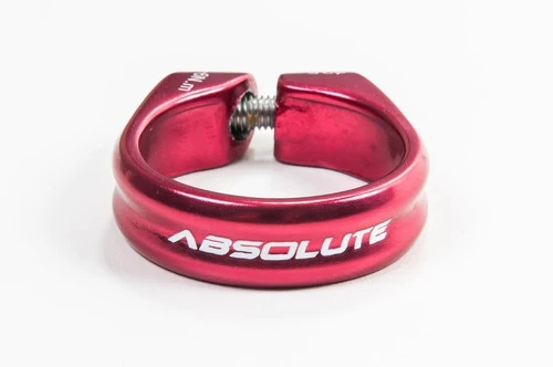 Abraçadeira Bike Canote Selim 31,8mm Absolute Vermelha