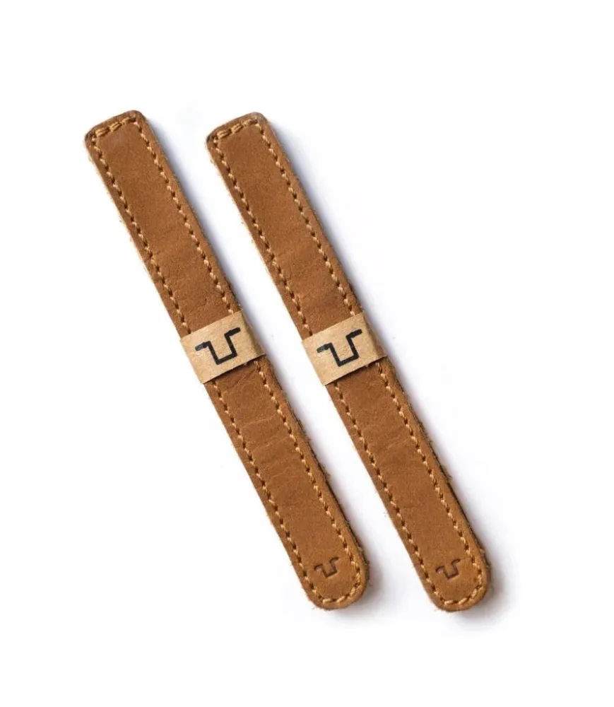 Abraçadeiras de Cabos em Pele Vintage Tan