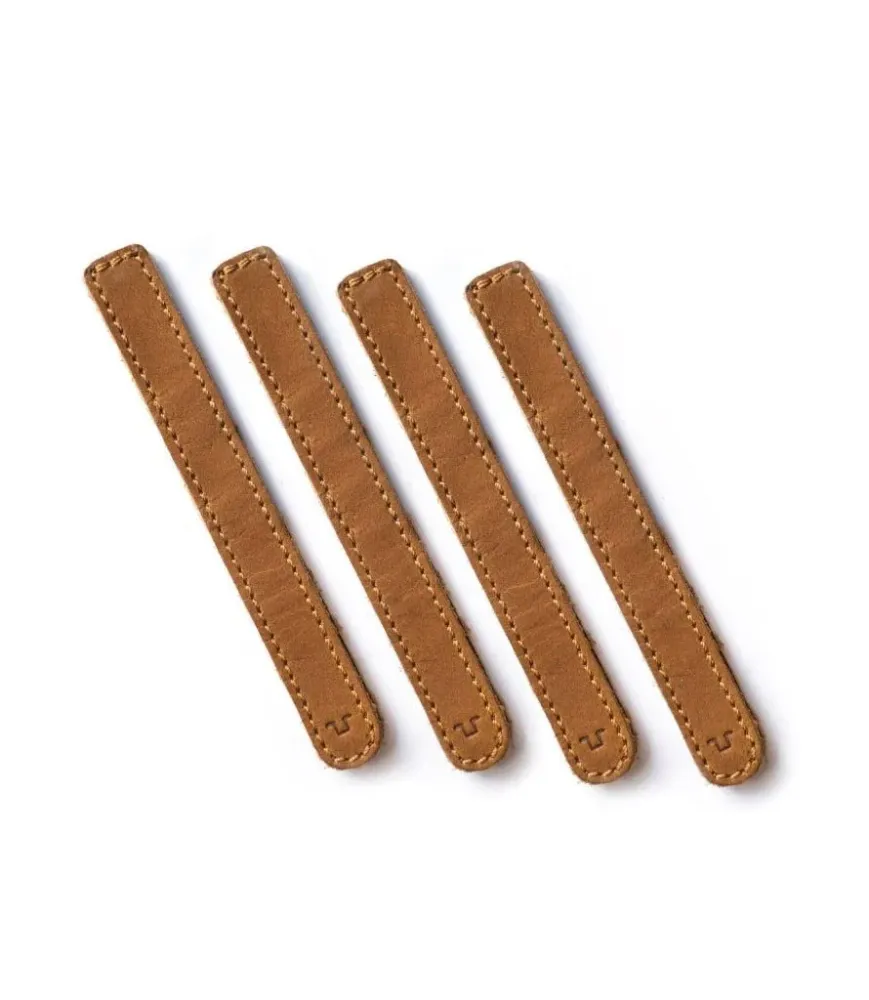 Abraçadeiras de Cabos em Pele Vintage Tan