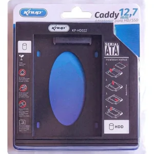 Adaptador Caddy Hd Ssd Sata Case Gaveta Dvd Notebook Kphd022