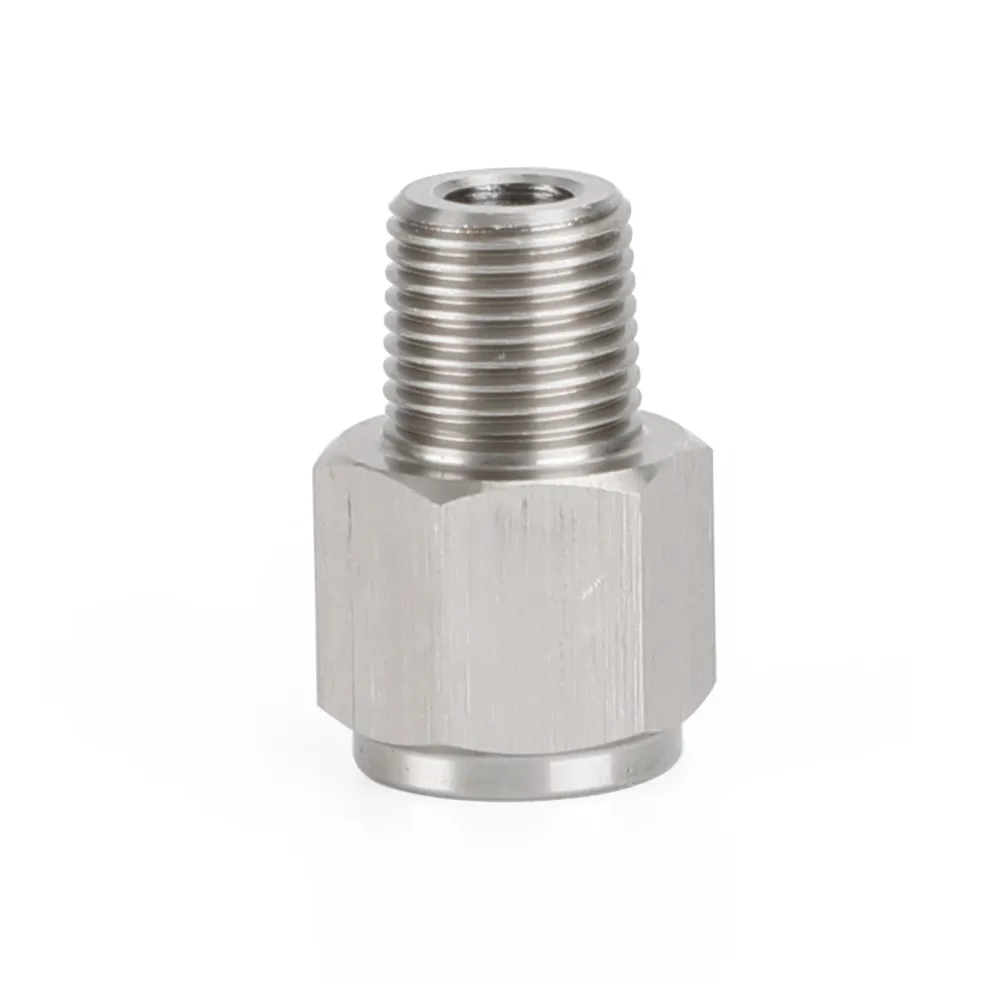 1/8" Adaptador genérico para manômetro de pressão de óleo de ço inoxidável NPT macho para M10x1.0 fêmea