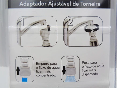 Adaptador De Torneira Ajustável Extensor P/ Cozinha Banheiro