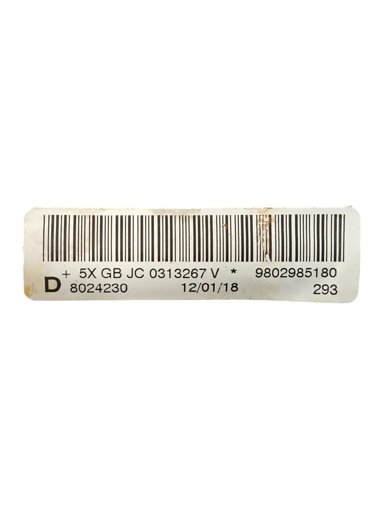 Airbag com o lado direito do lado direito Peugeot 508 I SW COD: 9802985180 (2010-2018)