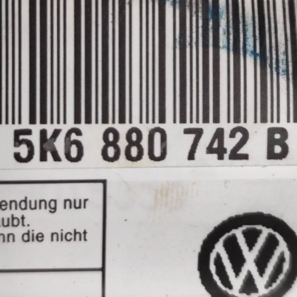 Airbag de cortina direita Volkswagen Golf VI Cod: 5K6880742b (2008-2012)