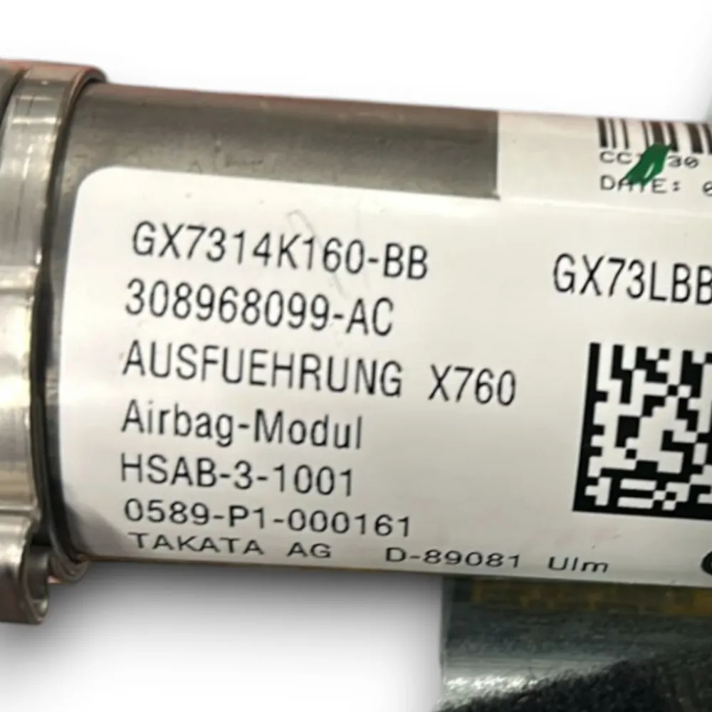 Airbag de cortina lateral esquerda Jaguar Xe Cod: GX7314K160-BB (2015> 2024)