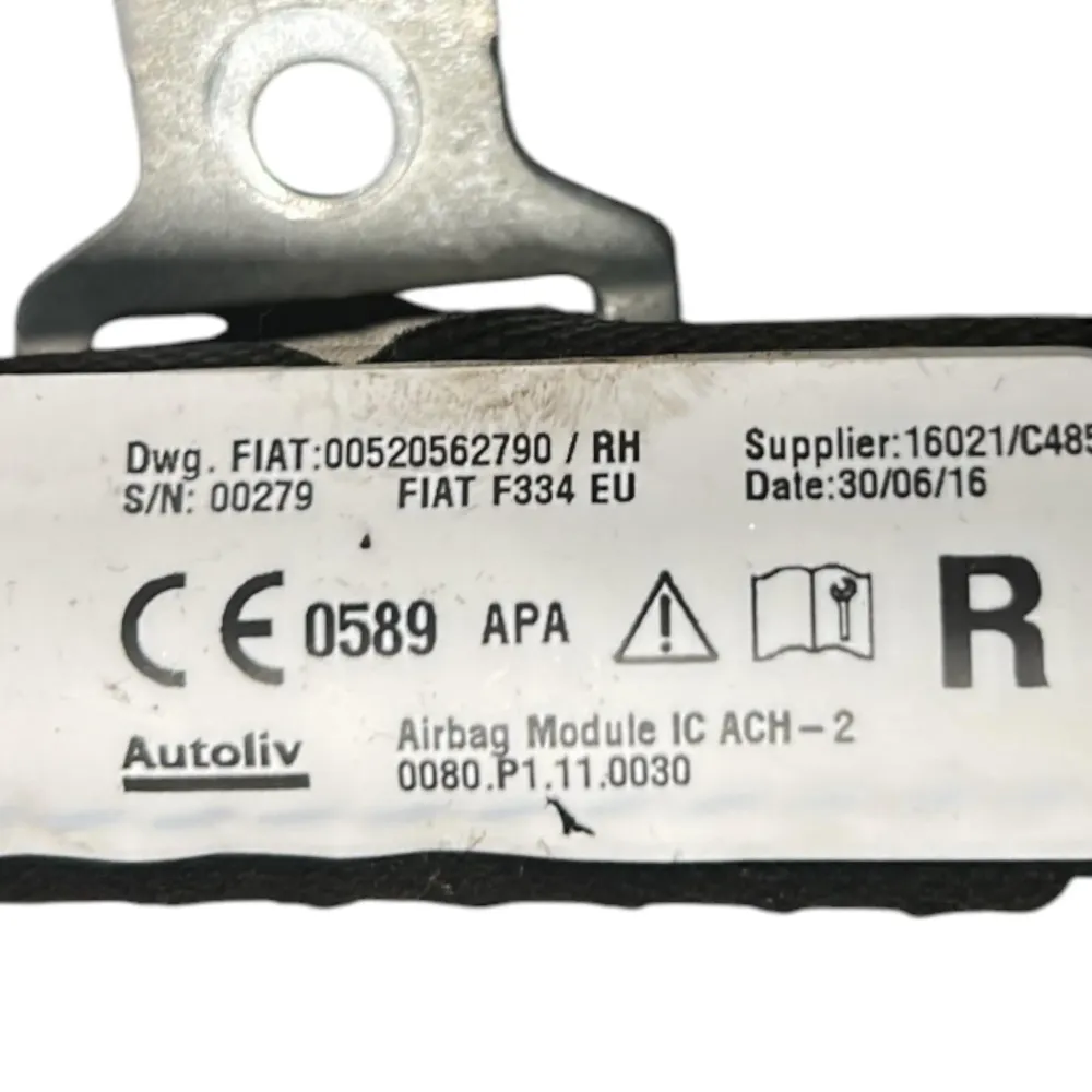 Airbag do lado esquerdo Fiat 500 x COD.00520562790 (2014>) COD.D1628194400