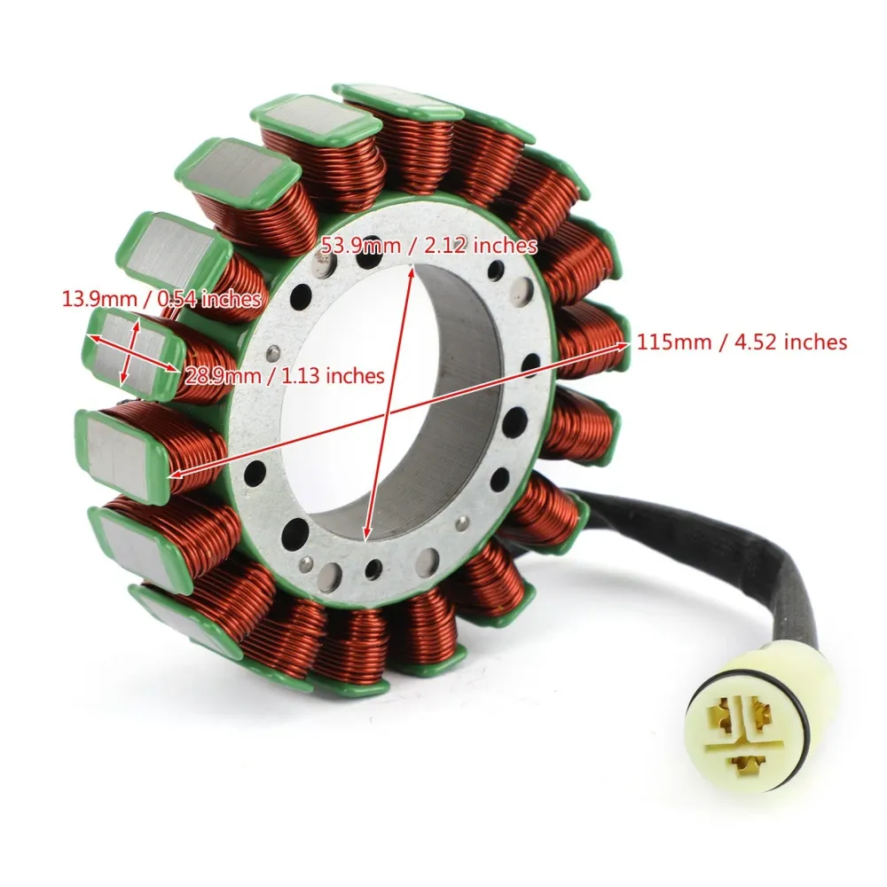 Ajuste do estator de alternador para Honda BF75 75HP BF90 90HP 4-ALPBOOBE 1997-2006 Genérico