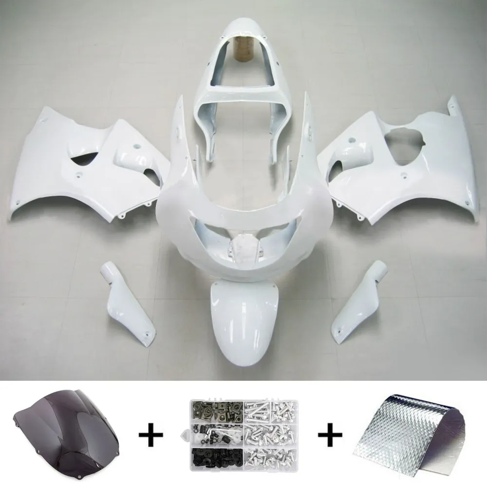 1998-1999 Kawasaki ZX6R AMOTOPART KIT DE FAFORNAÇÃO DO BODIÇÃO DE PLÁSTICO DE PLÁSTICOS #103