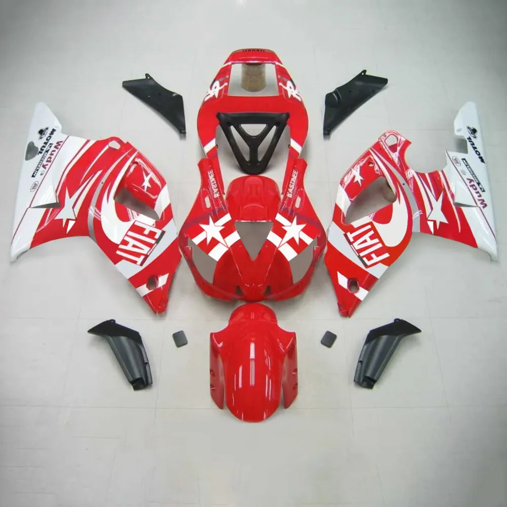 1998-1999 Yamaha YZF 1000 R1 Kit de carenagem de injeção Plástico ABS #106 Amotopart