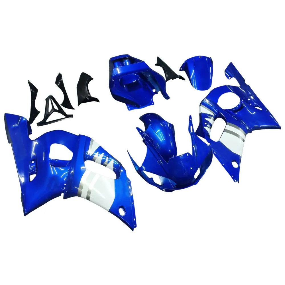 1998-2002 Yamaha YZF 600 R6 Kit de carenagem de injeção Plástico ABS #107 Amotopart
