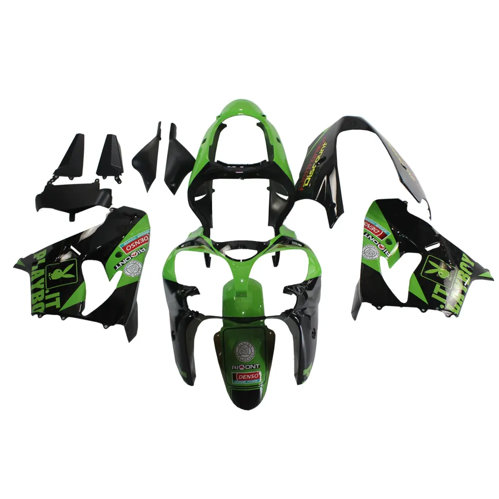 2000-2001 Kawasaki ZX9R Kit de carenagem de injeção AMOTOPART PLÁSTICO ABS #101
