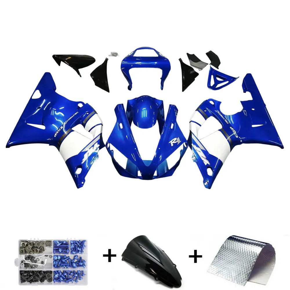 2000-2001 Yamaha YZF R1 Faining Blue Fairing Kit Amotopart